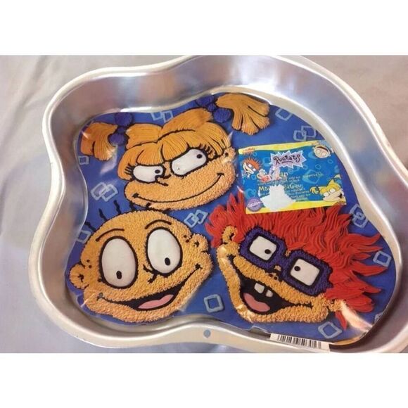 Nickelodeon 1998 Rugrats Wilton Cake Pan Instruction Insert Tommy Chuckie Angeli - Picture 1 of 5